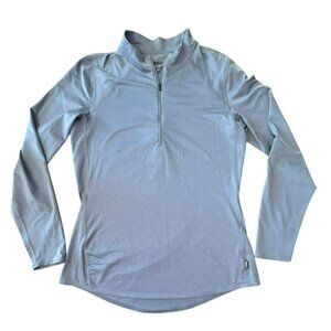 REI Co-op Women's Medium Purple Base Layer Half-Zip Long Sleeve Running Top Hike